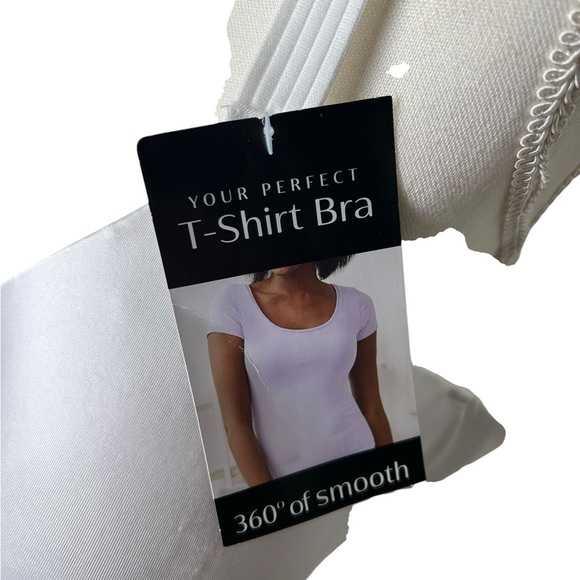BALI white smooth t shirt underwire bra DF3W11 42D NWT - Picture 7 of 7